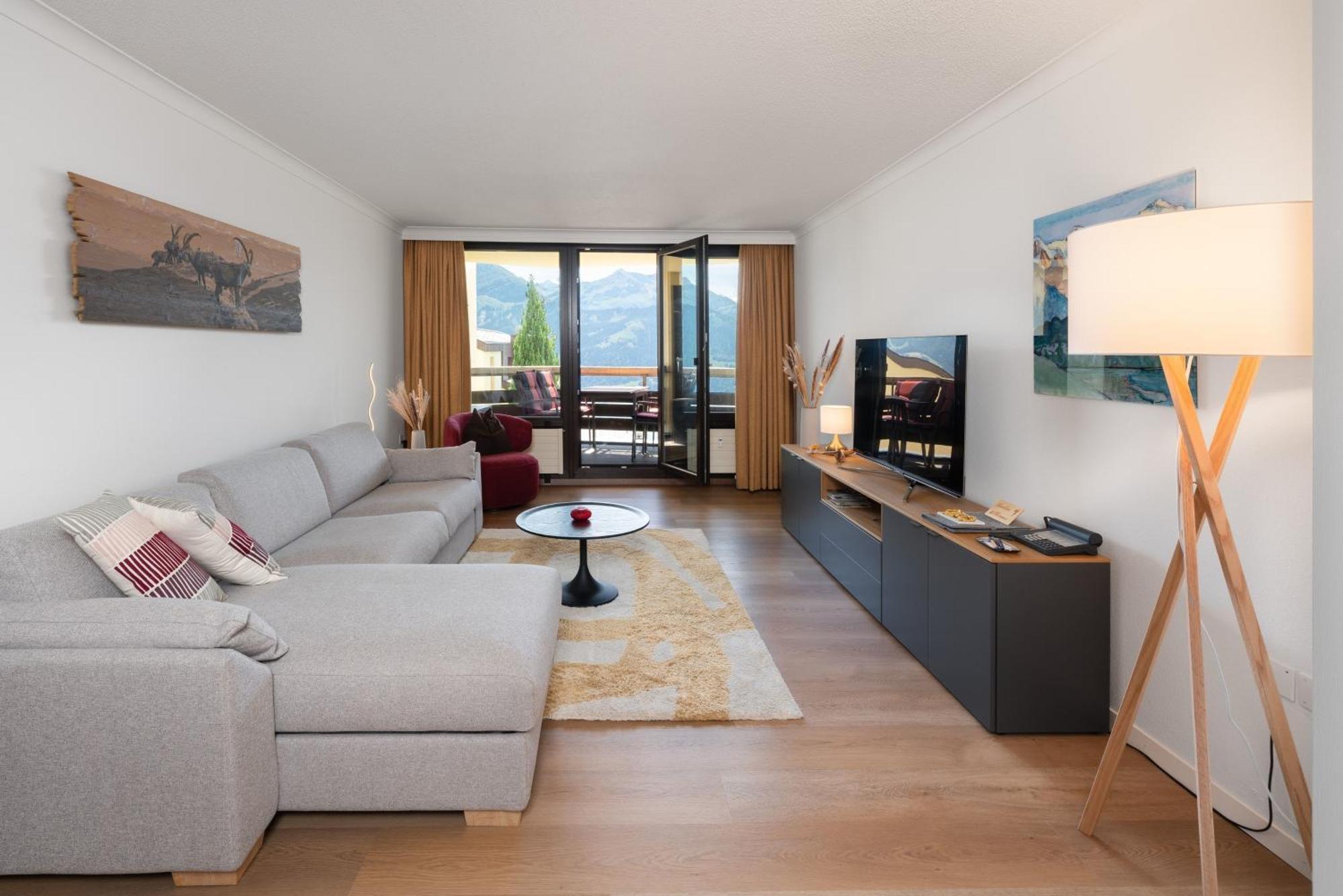 Wohnung Edelweiss Direkt In 4 Sterne Hotel Beatenberg Exterior foto